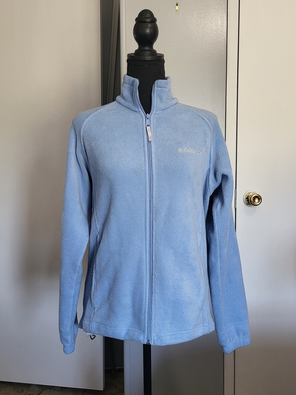 Columbia Light Blue Full-Zip Fleece Jacket - Women's
